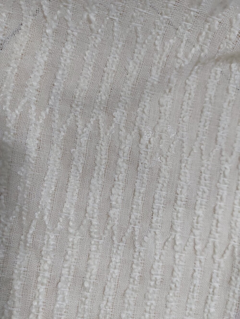 Lightweight Sheer See Thru Cream Beige Fabric Yardage 58 X 118